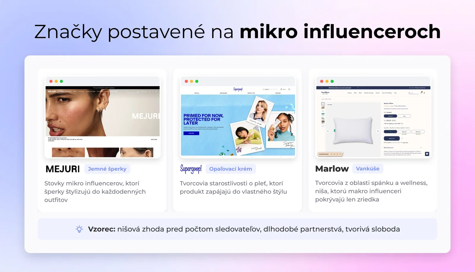 Značky postavené na mikro influenceroch