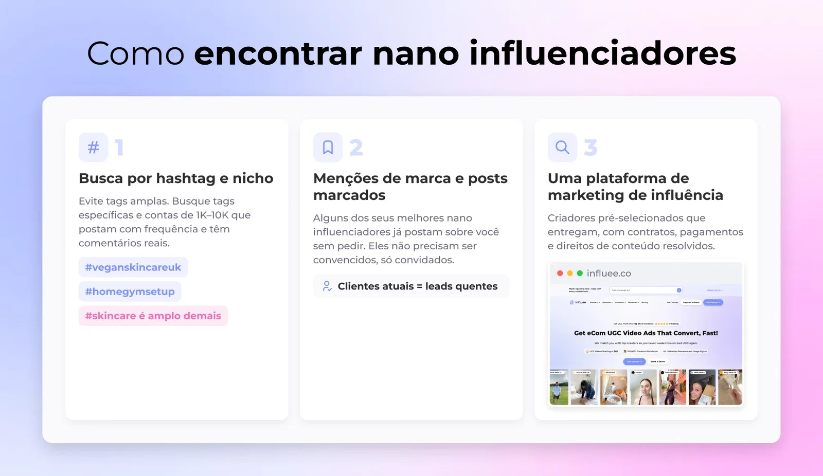 Como encontrar nano influenciadores