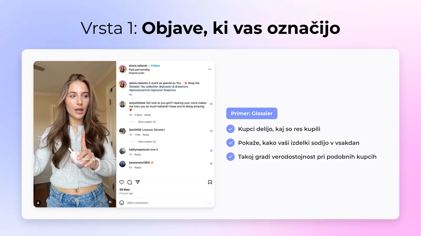 Vrsta 1: Objave, ki vas označijo