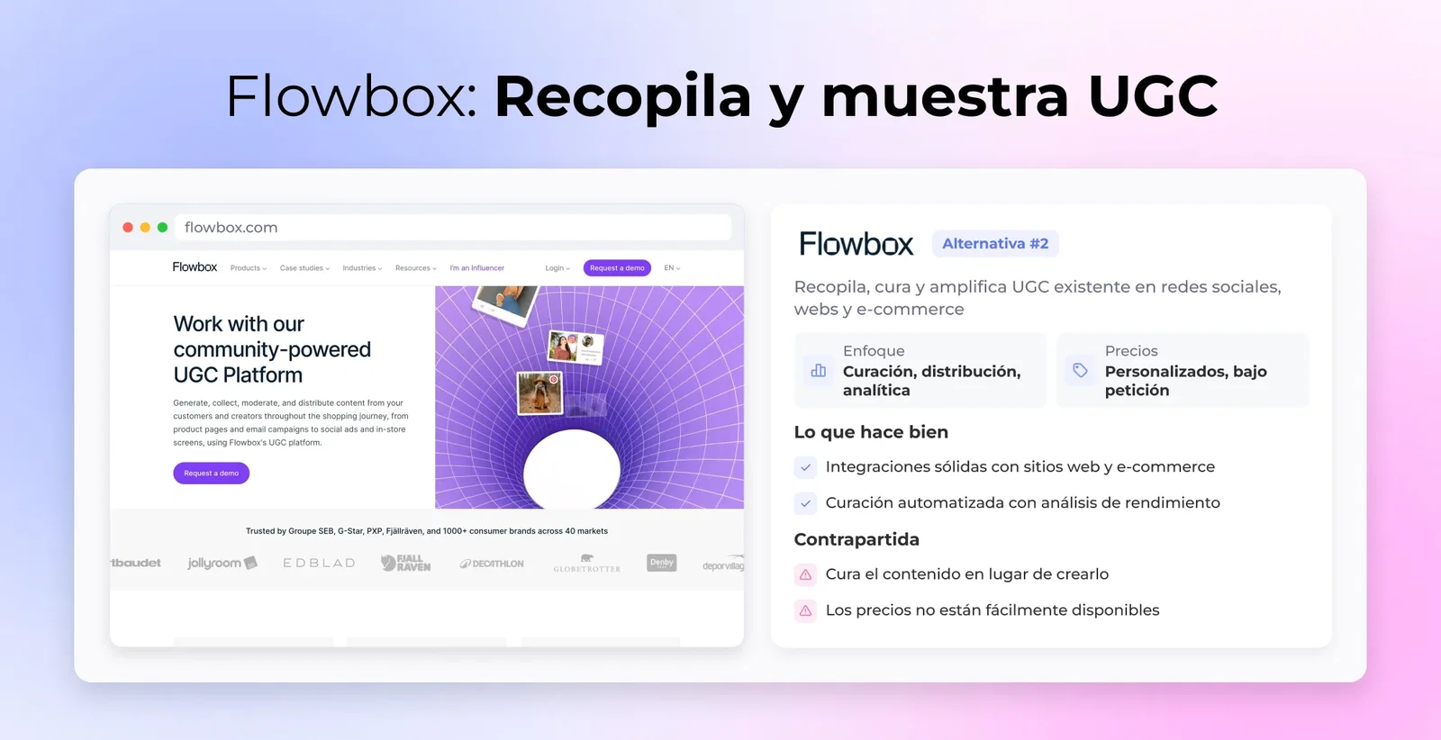 Flowbox: Recopila y muestra UGC