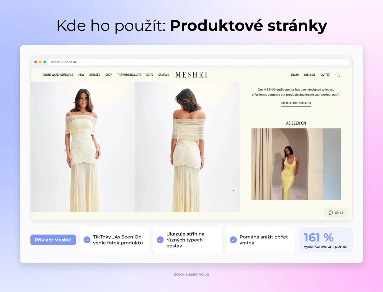 Kde ho použít: Produktové stránky
