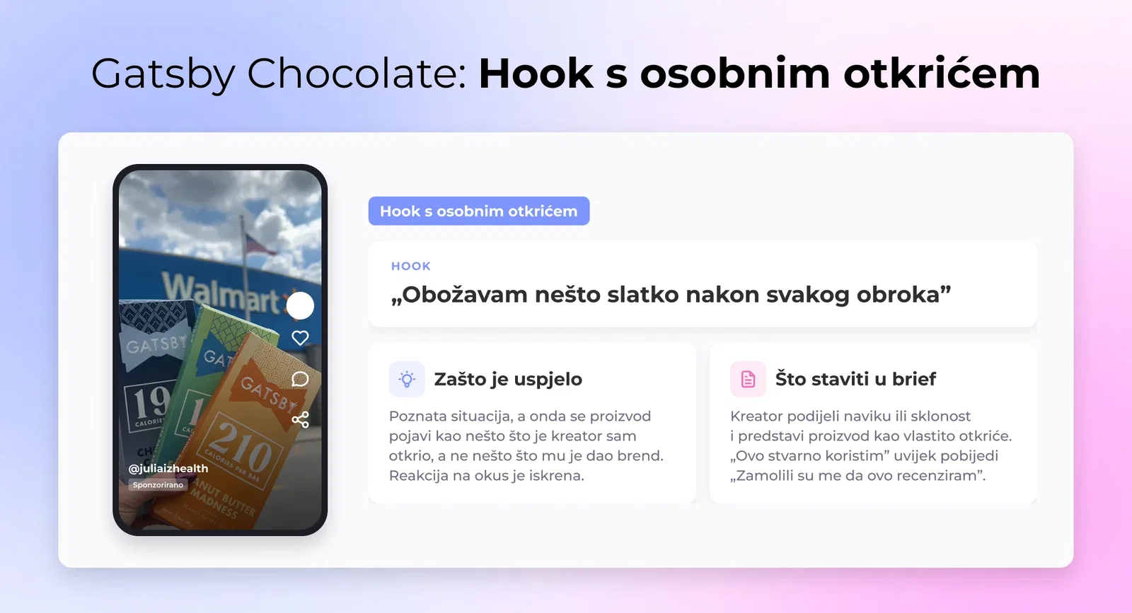 Gatsby Chocolate: Hook s osobnim otkrićem