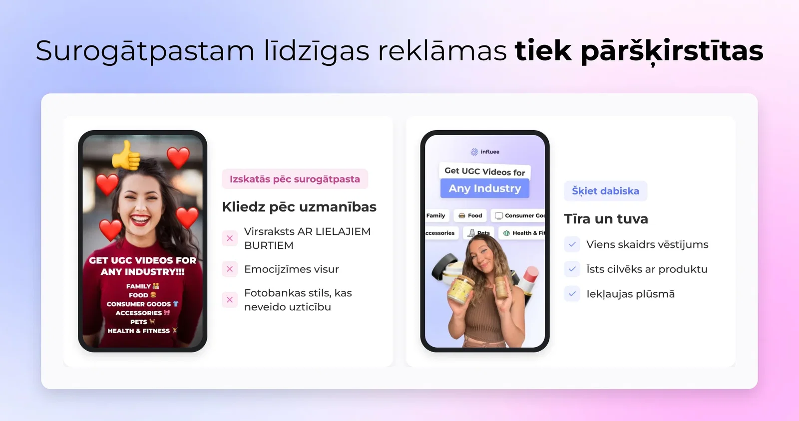 Surogātpastam līdzīgas reklāmas tiek pāršķirstītas