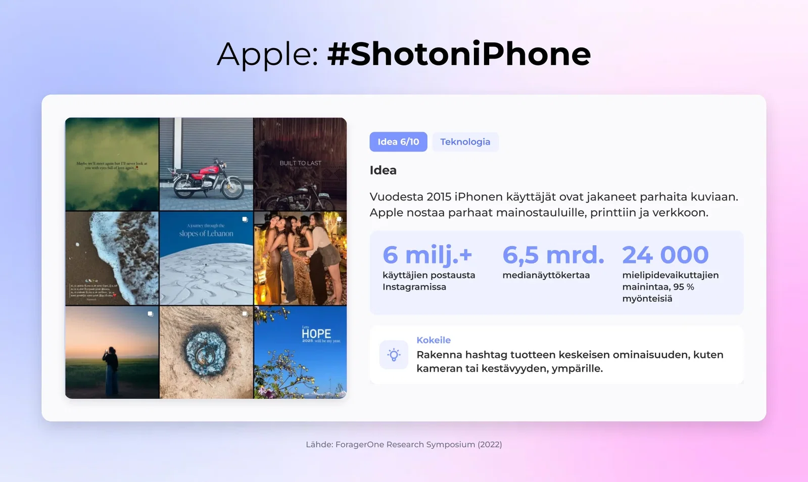 6. Apple: #ShotoniPhone (Teknologia)