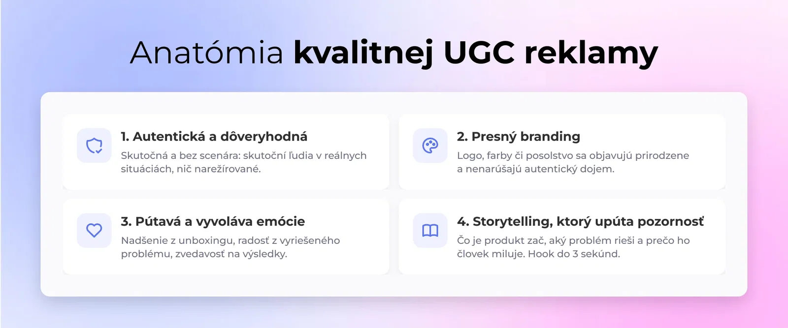 Anatómia kvalitnej UGC reklamy