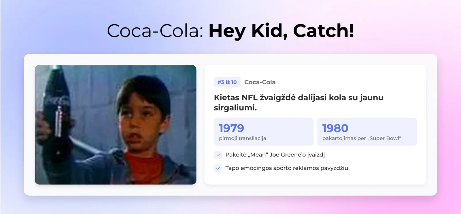 Coca-Cola: Hey Kid, Catch!