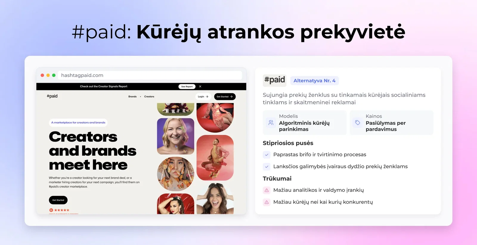 #4 Alternatyva: #paid