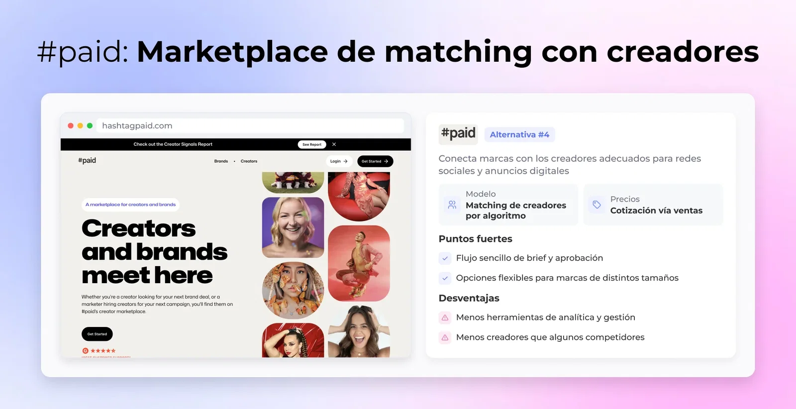 #4 Alternativa: #paid