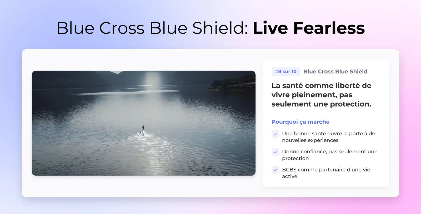 8. Blue Cross Blue Shield: Vivez sans crainte