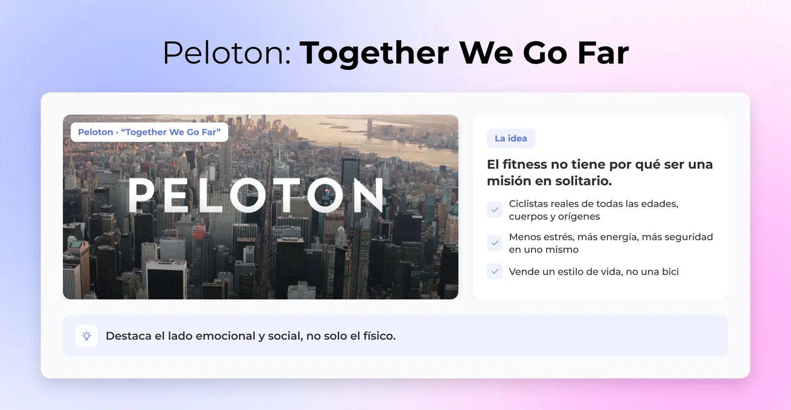 Peloton: Together We Go Far