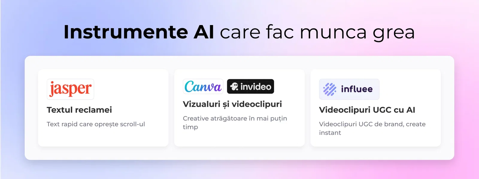 Instrumente AI care fac munca grea