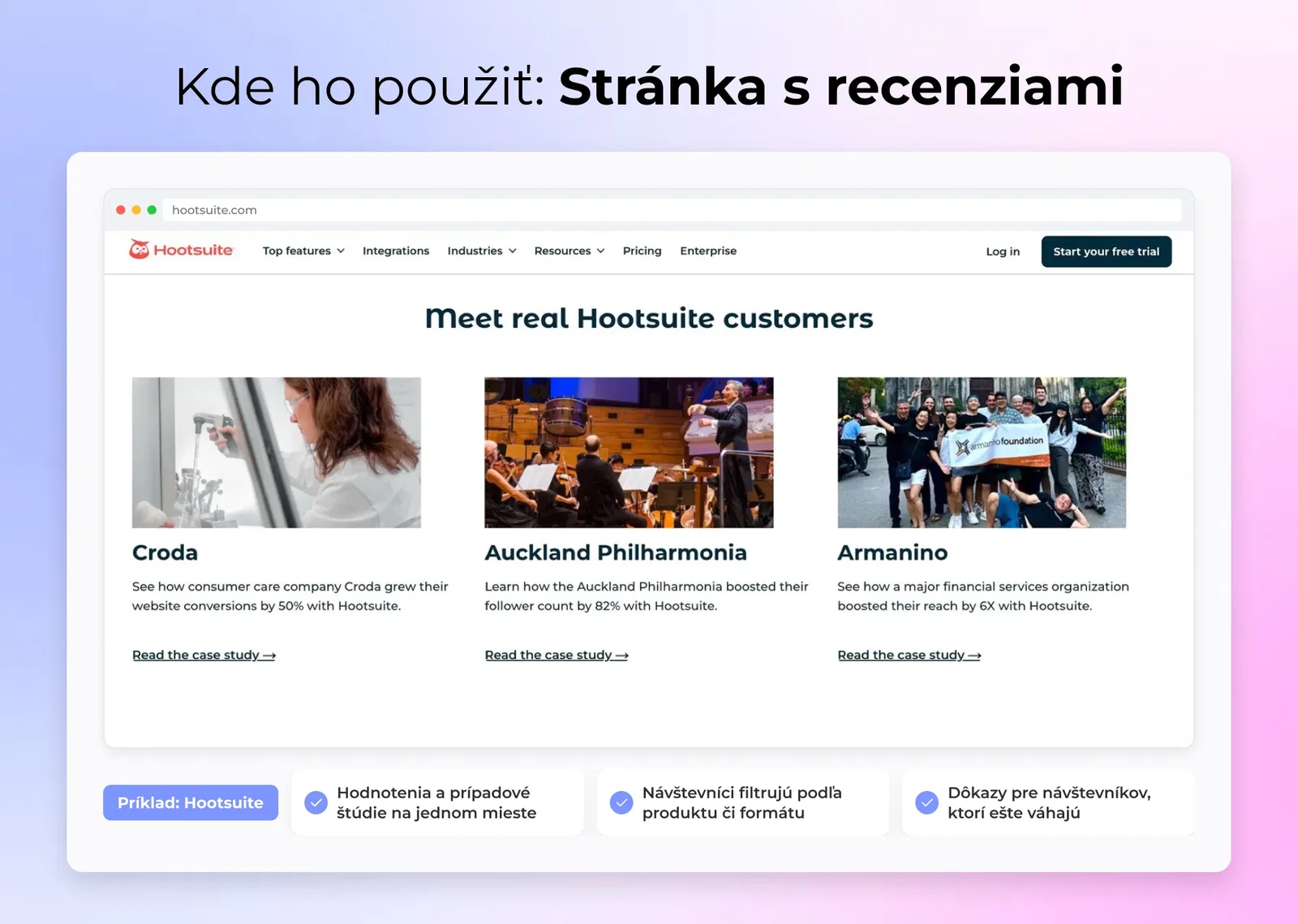 Kde ho použiť: Stránka s recenziami