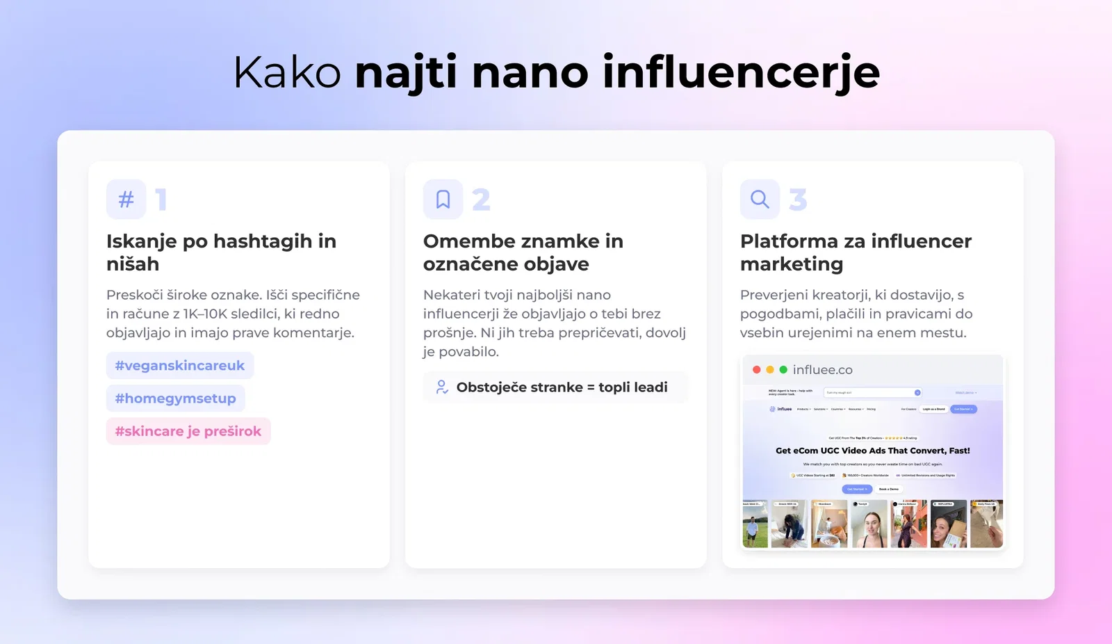 Kako najti nano influencerje
