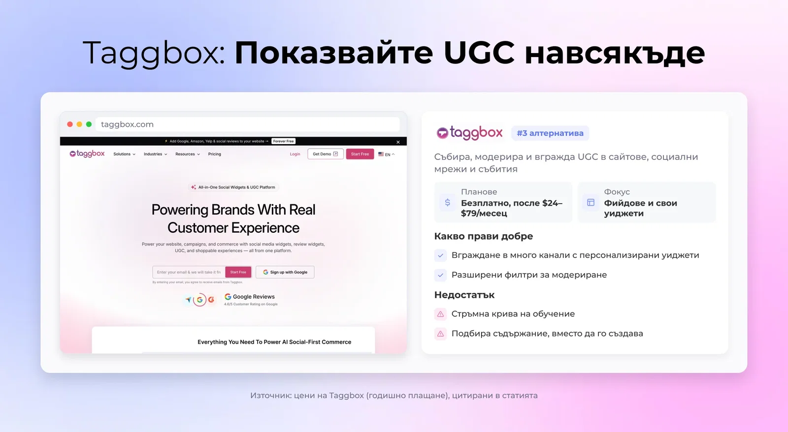 Taggbox: Показвайте UGC навсякъде