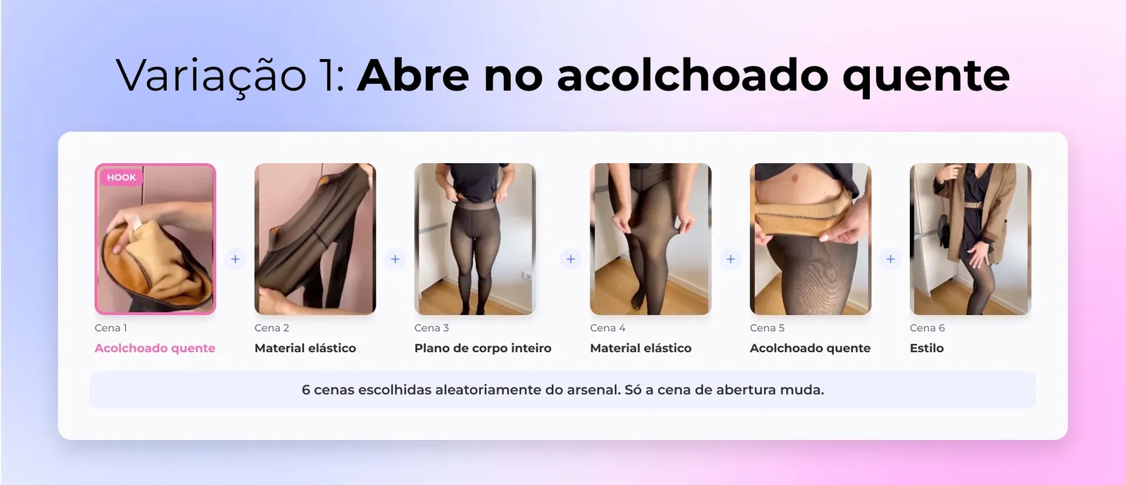 Storyboard da variação 1