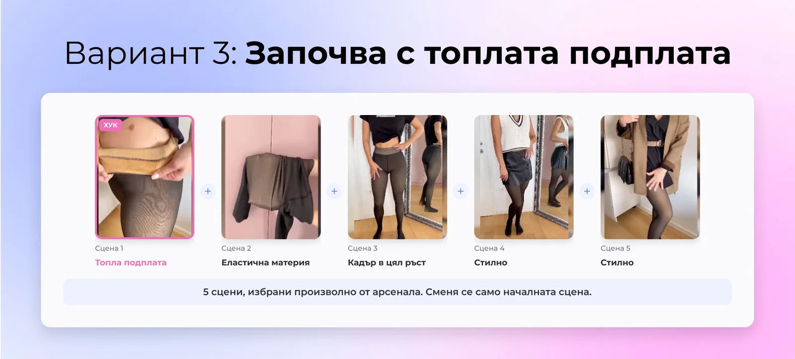 Сториборд на вариант 3