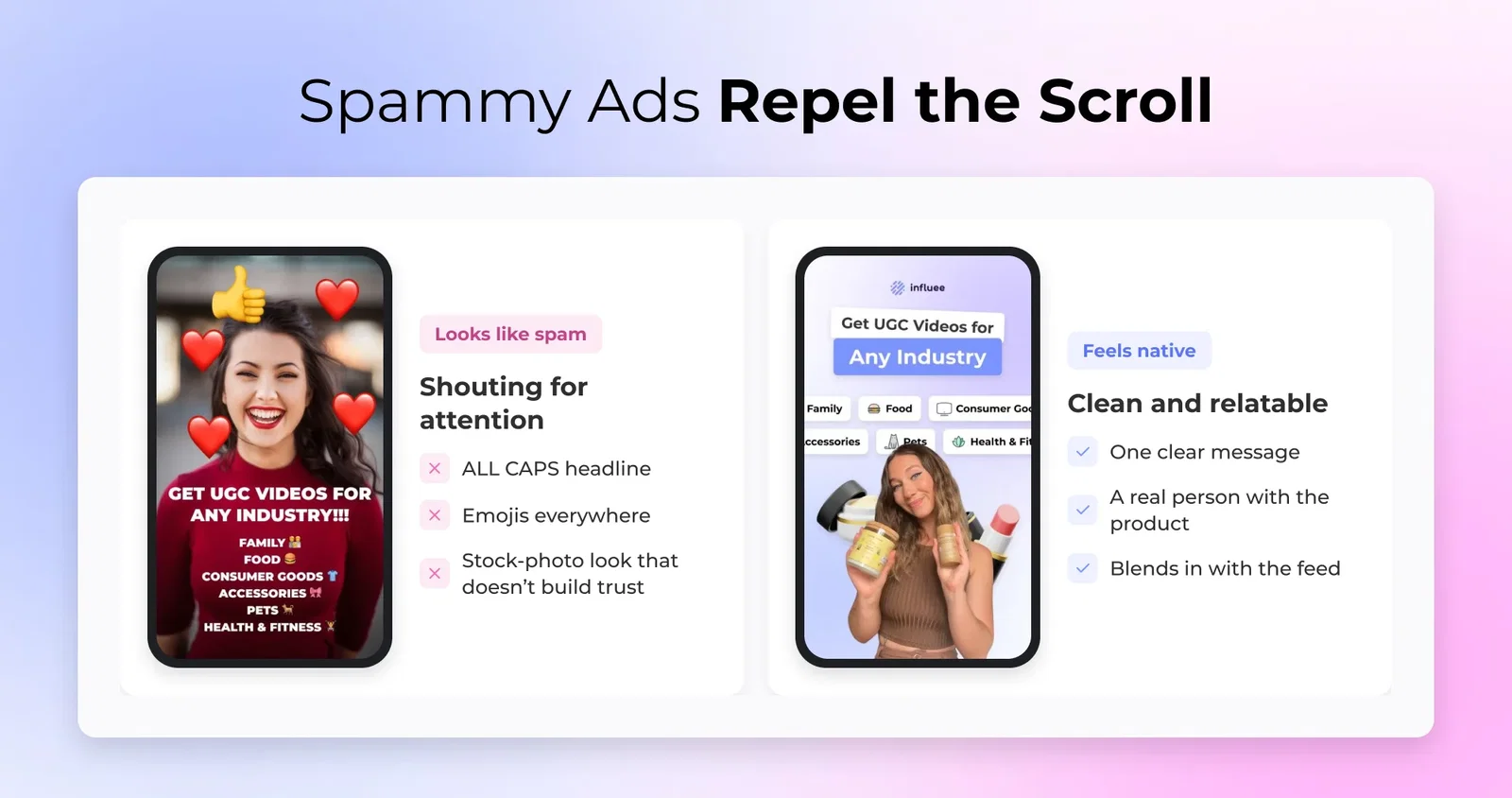 Spammy Ads Repel the Scroll
