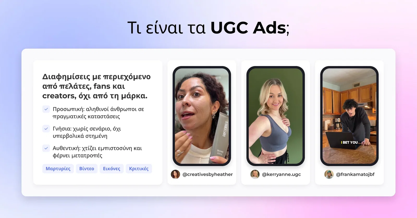 Τι είναι τα UGC Ads;