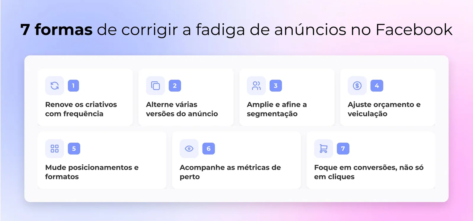 7 formas de corrigir a fadiga de anúncios no Facebook