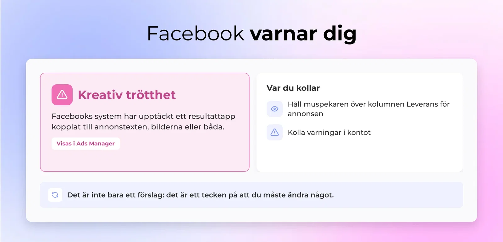 Facebook varnar dig