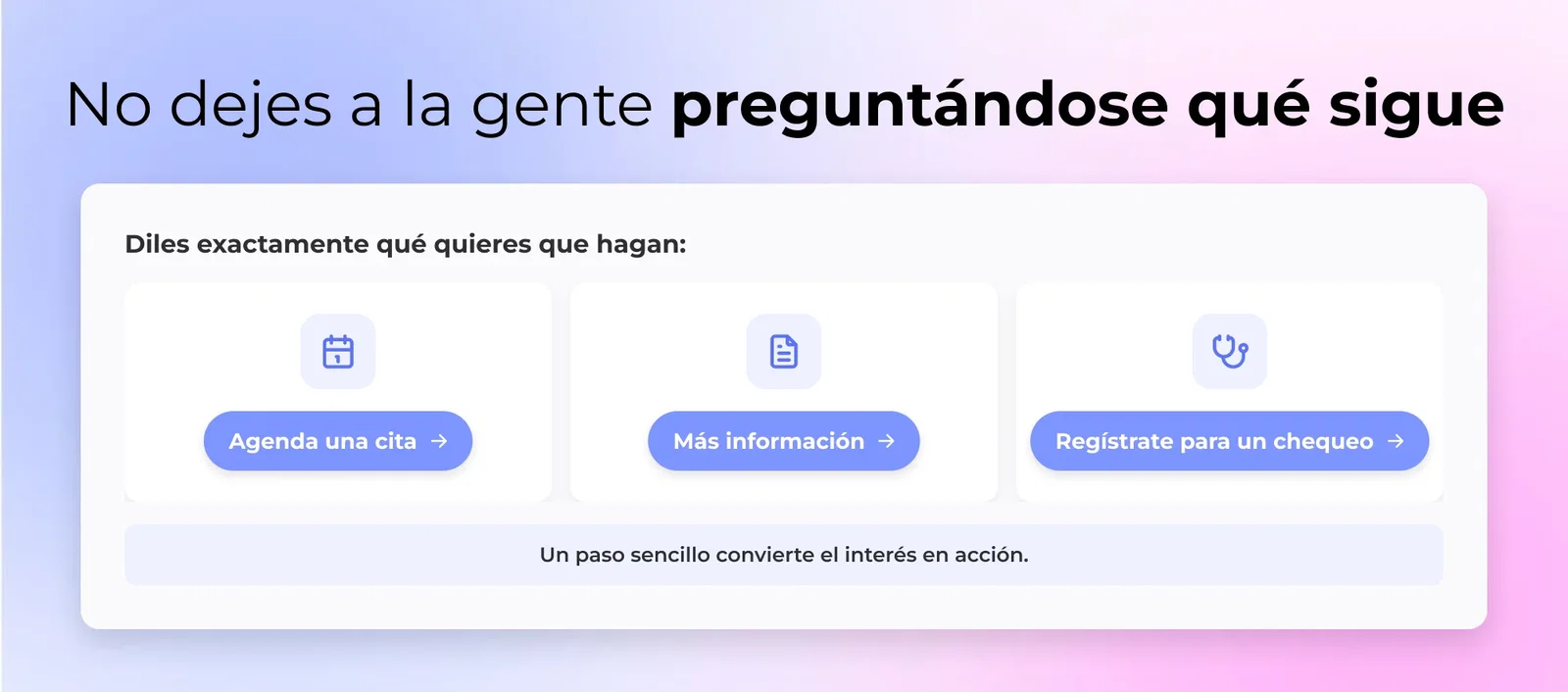 Llamado a la Acción (CTA) claro