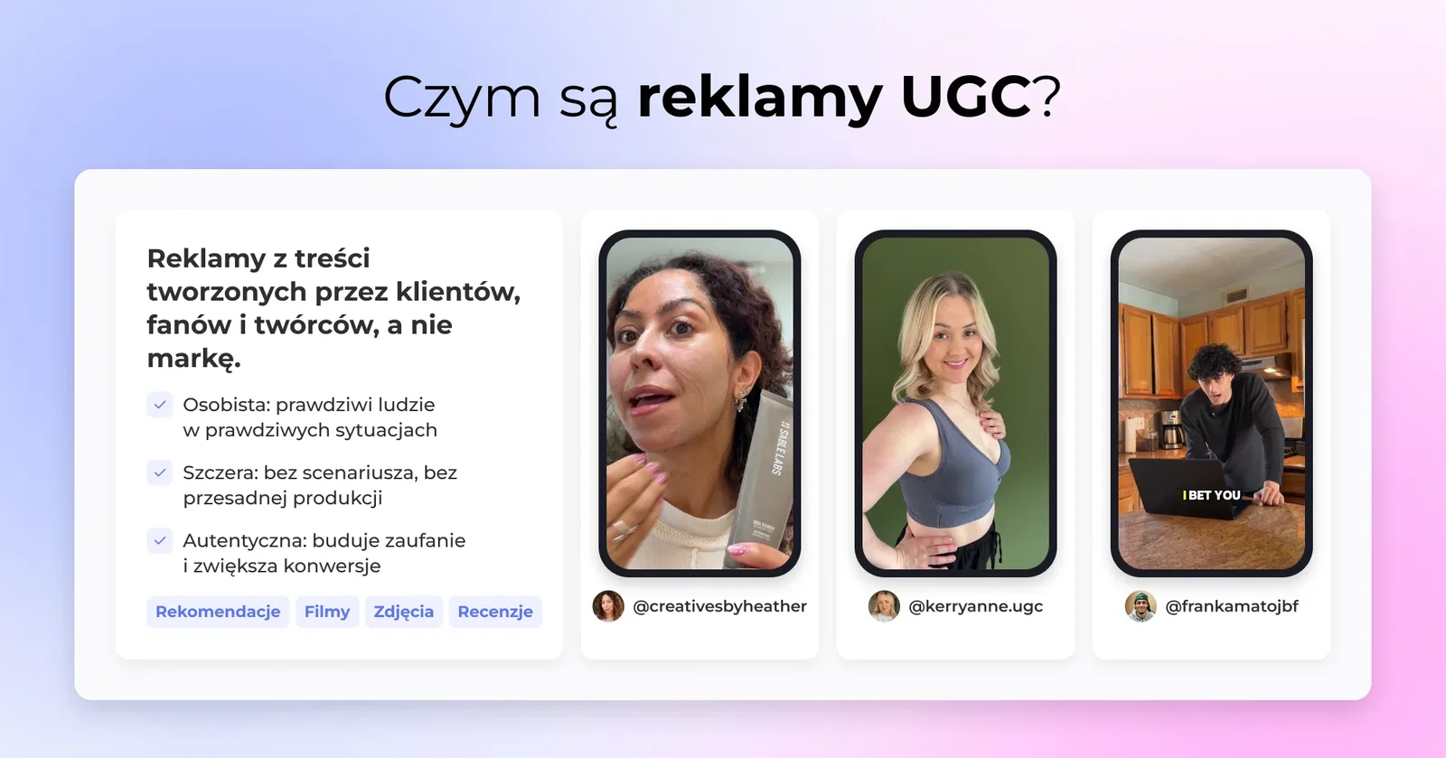 Czym są reklamy UGC?